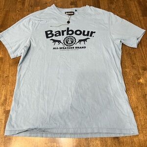 Barbour Sky Blue Graphic Tee